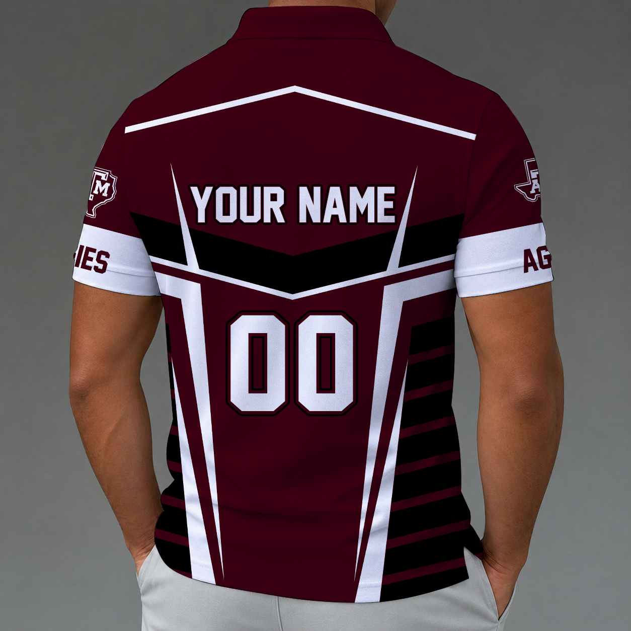 [FAN FAVORITE] NEW CUSTOMIZED NCAA CWS27 TAA TEXAS A&M AGGIES POLO SHIRT