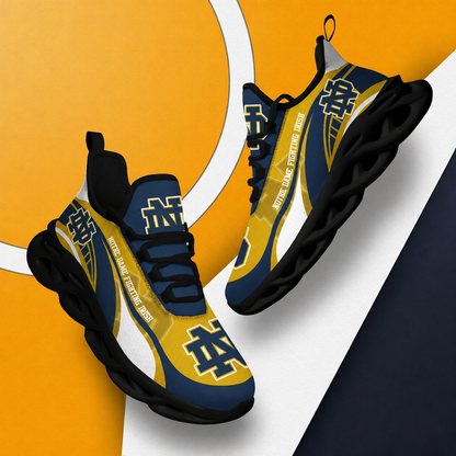 LIMITED EDITION - NEW CUSTOMIZED NCAA FBS28 NFI NOTRE DAME FIGHTING IRISH CLUNKY SNEAKERS