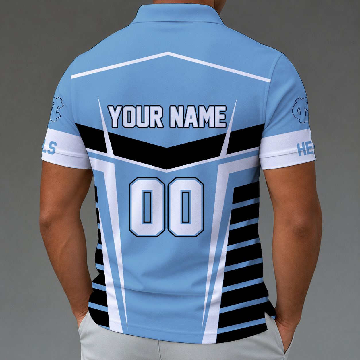 [FAN FAVORITE] NEW CUSTOMIZED NCAA CWS29 NTH NORTH CAROLINA TAR HEELS POLO SHIRT