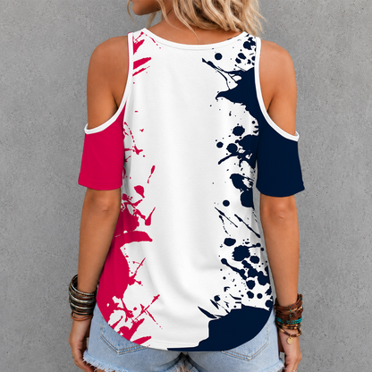 [FAN EXCLUSIVE] NEW CUSTOMIZED MLS29 SLC ST. LOUIS CITY SC CRISS CROSS V-NECK TOP