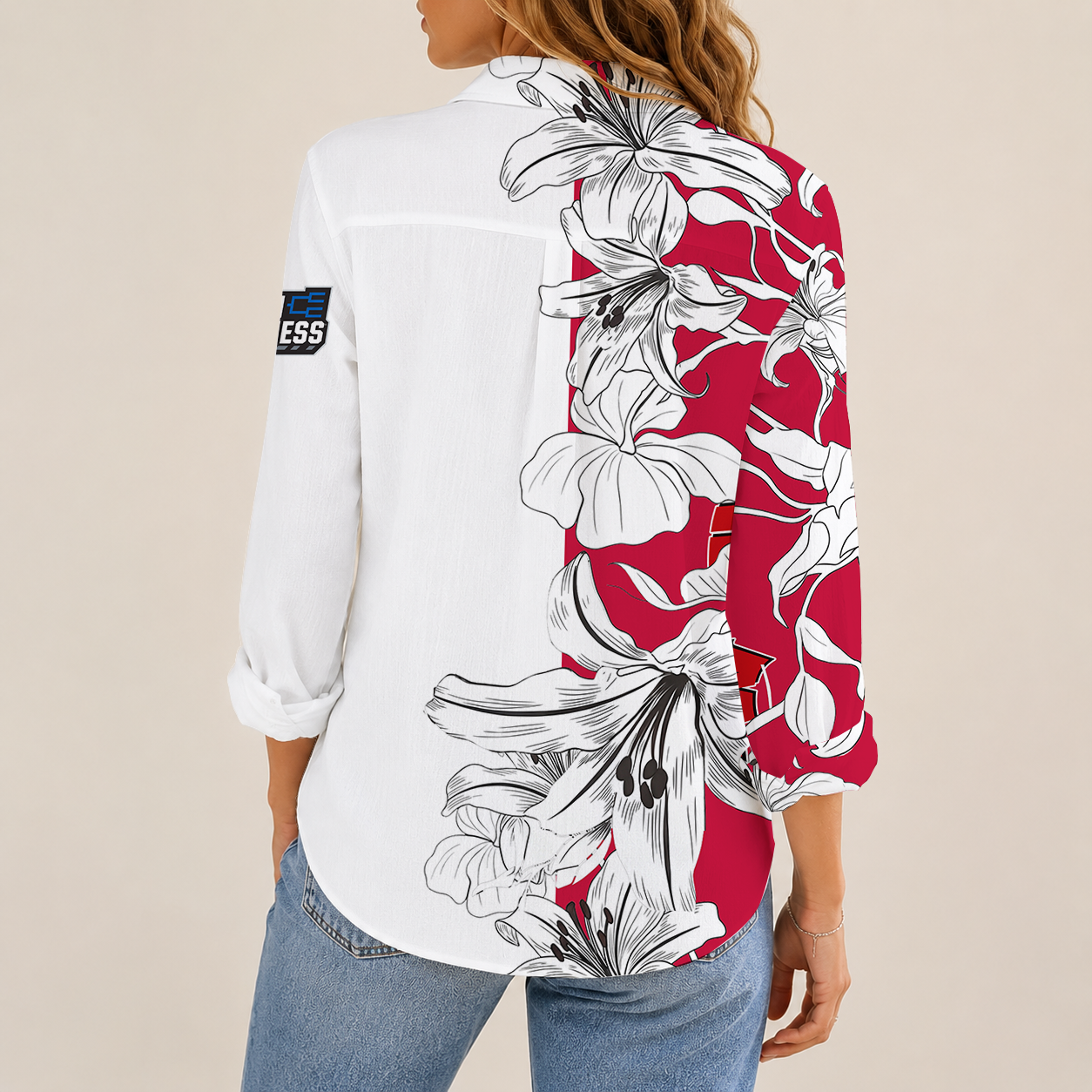 [FAN FAVORITE] NEW CUSTOMIZED NCAA MAM29 WSB WISCONSIN BADGERS STRAPPY WOMEN CASUAL SHIRT