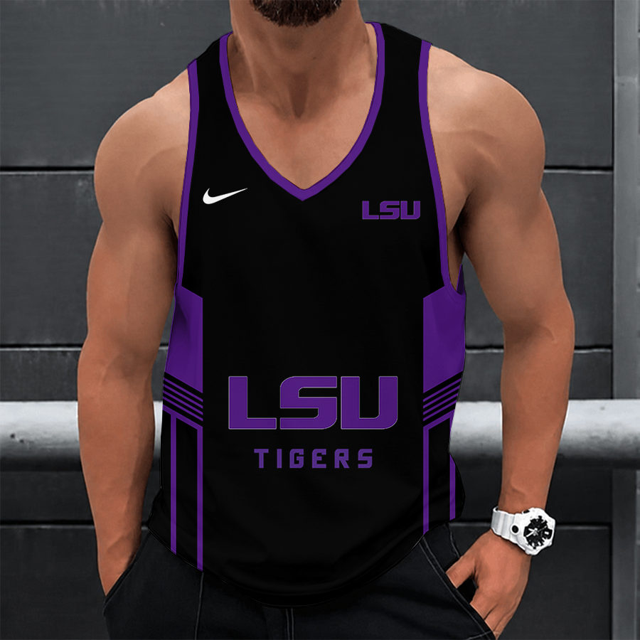 [FAN FAVORITE] NEW CUSTOMIZED NCAA FBS29 LST LSU TIGERS UNISEX TANK TOP
