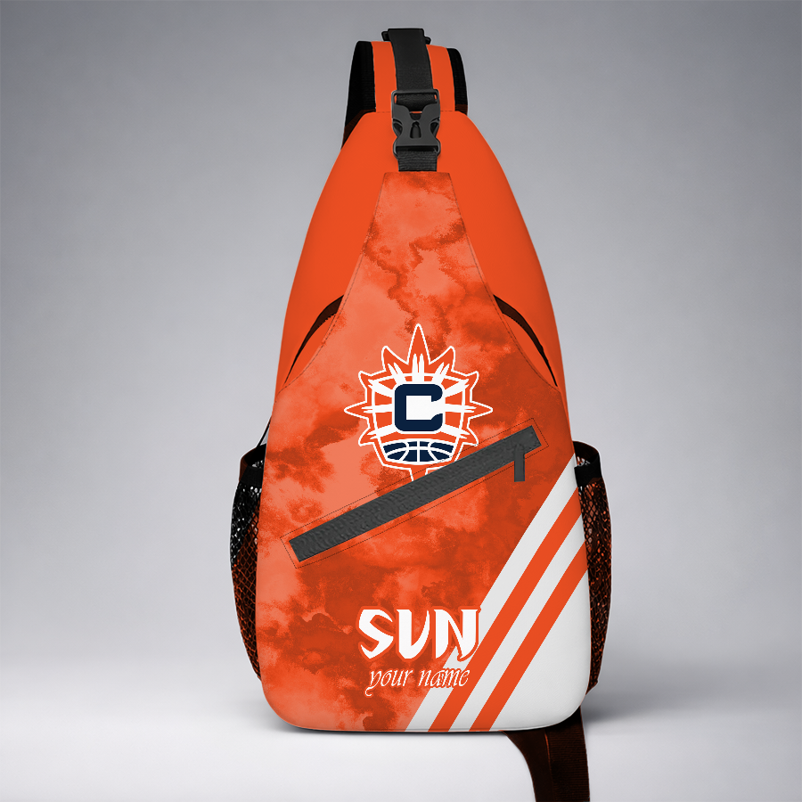 [FAN FAVORITE] NEW CUSTOMIZED WNBA03 CTS CONNECTICUT SUN SLING BAG