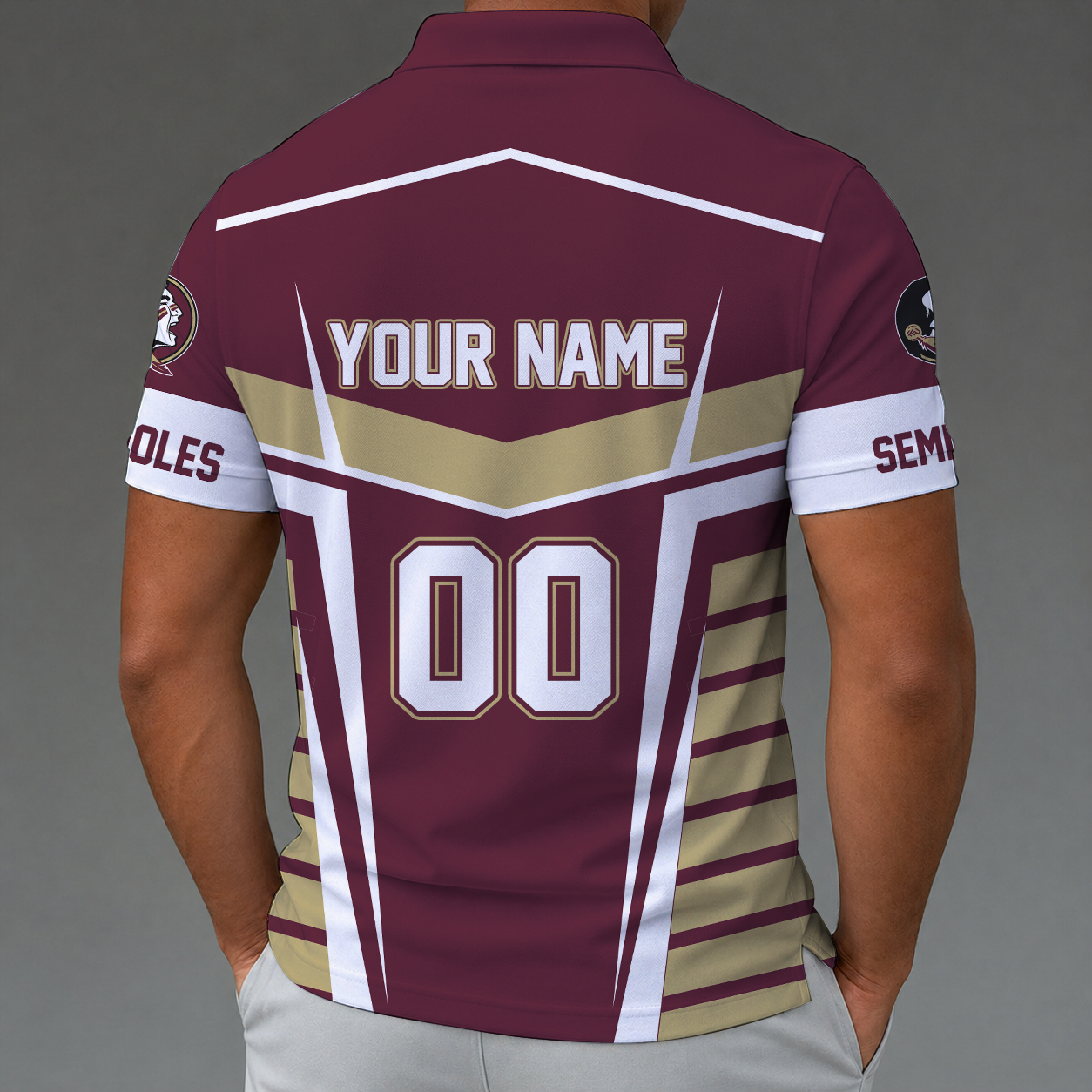 [FAN FAVORITE] NEW CUSTOMIZED NCAA CWS30 FLS FLORIDA STATE SEMINOLES POLO SHIRT