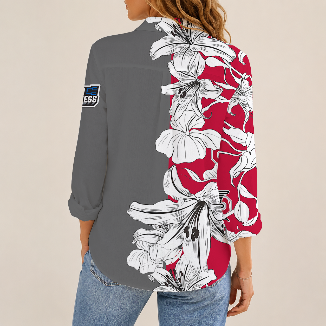 [FAN FAVORITE] NEW CUSTOMIZED NCAA MAM30 OSB OHIO STATE BUCKEYES STRAPPY WOMEN CASUAL SHIRT