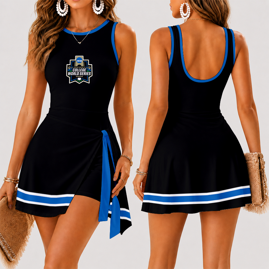 [FAN FAVORITE] NEW CUSTOMIZED NCAA CWS32 ALL TEAMS WOMEN'S SUMMER SKORT DRESS