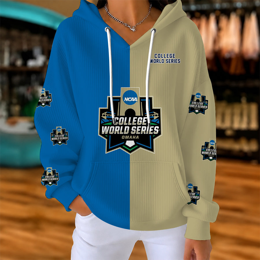 [FAN FAVORITE] NEW CUSTOMIZED NCAA CWS31 COLLEGE WORLD SERIES RIBBED HOODIE & SWEATSHIRT