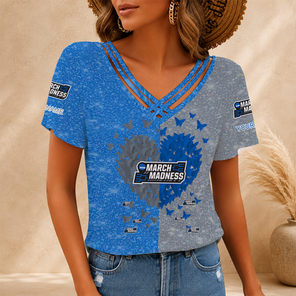 [FAN FAVORITE] NEW CUSTOMIZED NCAA MAM31 MAM MARCH MADNESS V-NECK SHIRT