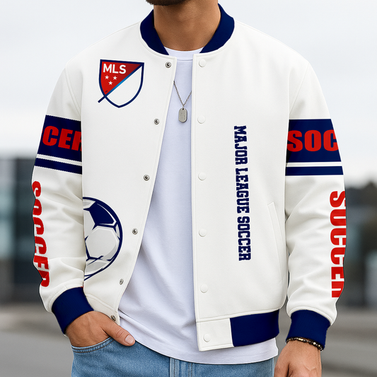 TOP SELLING - NEW CUSTOMIZED MLS31 MAJOR LEAGUE SOCCER SATIN VARSITY & BASEBALL JACKET