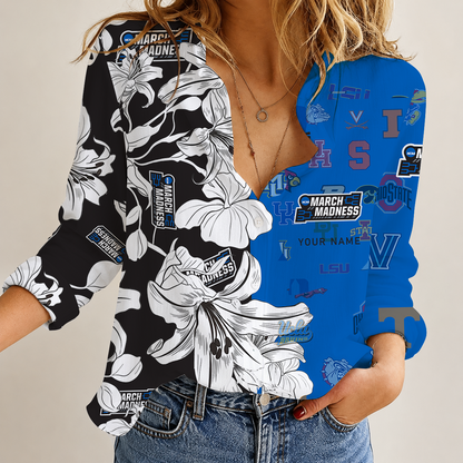 [FAN FAVORITE] NEW CUSTOMIZED NCAA MAM32 BKM ALL TEAMS STRAPPY WOMEN CASUAL SHIRT