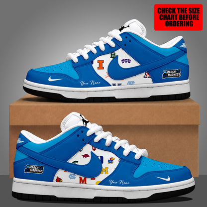 [FAN FAVORITE] NEW CUSTOMIZED NCAA MAM32 BKM ALL TEAMS STRAPPY DUNK LOW SHOES