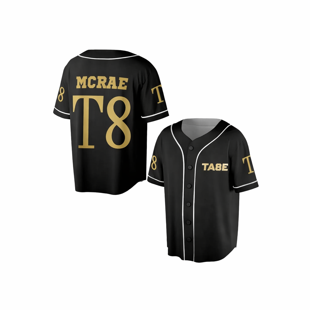 LIMITED EDITION - NEW CUSTOMIZED TATE MCRAE COLLECTION BASEBALL JERSEY