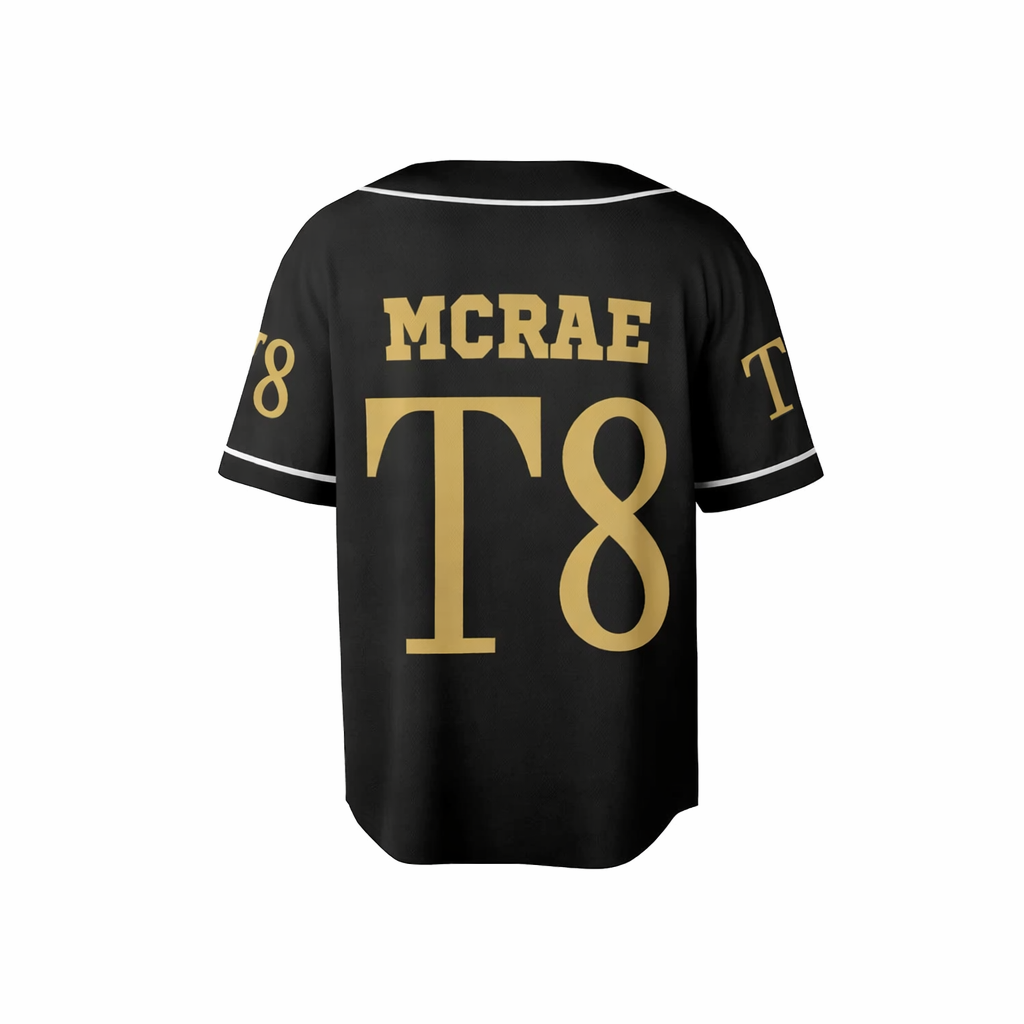 LIMITED EDITION - NEW CUSTOMIZED TATE MCRAE COLLECTION BASEBALL JERSEY