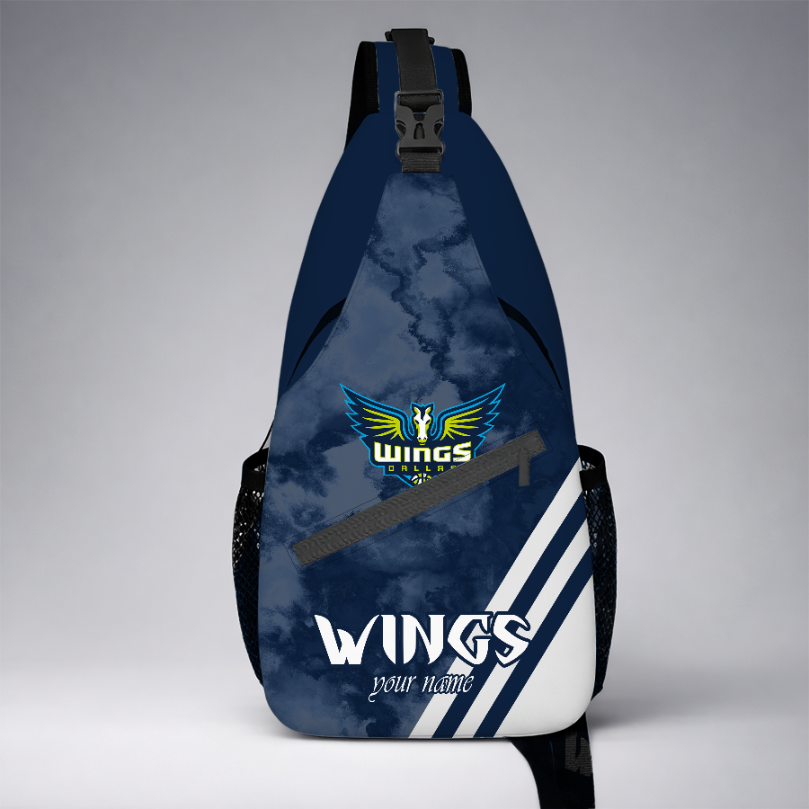 [FAN FAVORITE] NEW CUSTOMIZED WNBA04 DLW DALLAS WINGS SLING BAG