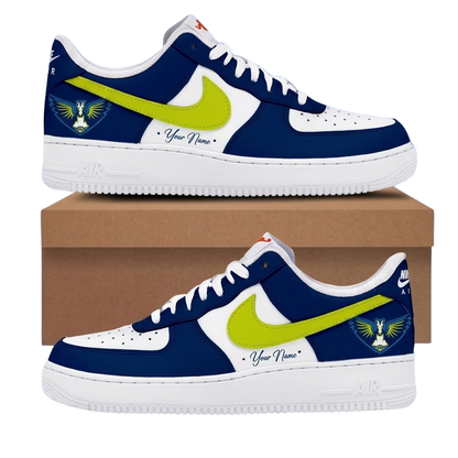 LIMITED EDITION - NEW CUSTOMIZED WNBA04 DLW DALLAS WINGS AF1 SNEAKERS