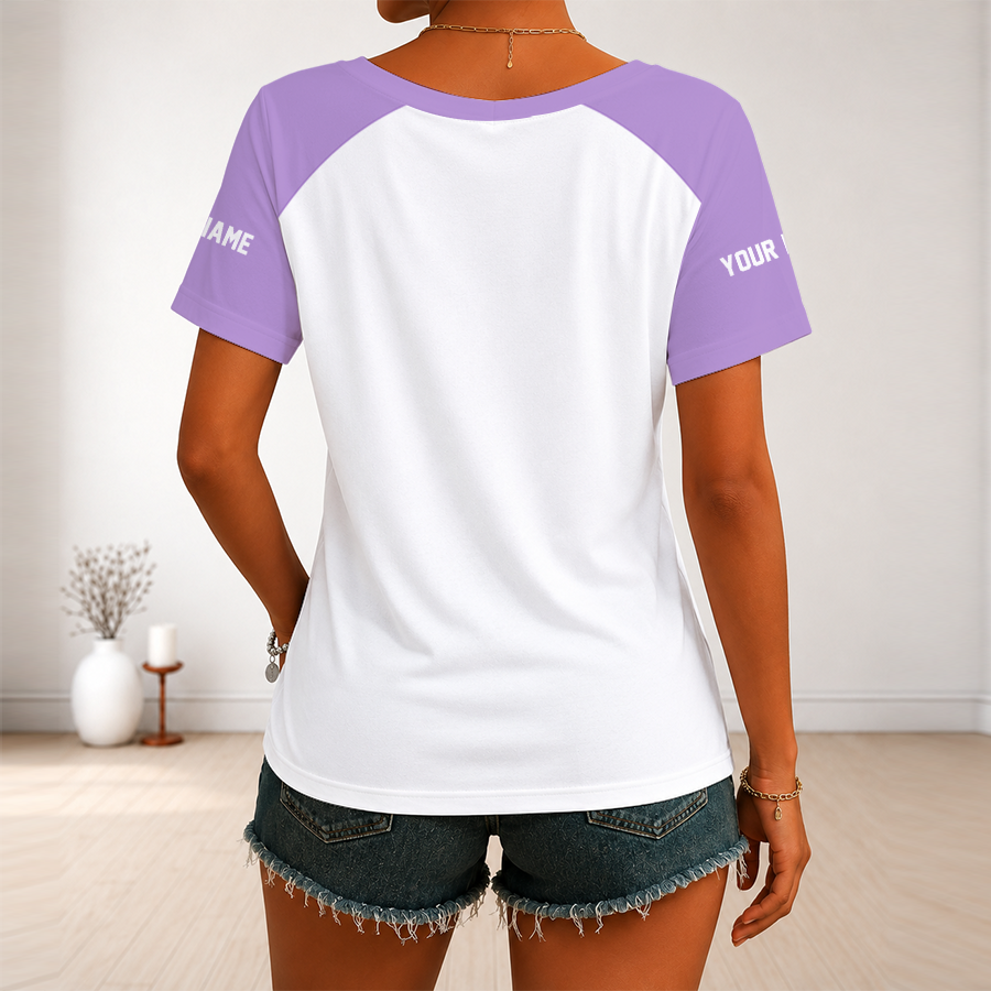 [FAN FAVORITE] NEW CUSTOMIZED WNBA05 GSV GOLDEN STATE VALKYRIES V-NECK FEMALE SHIRT
