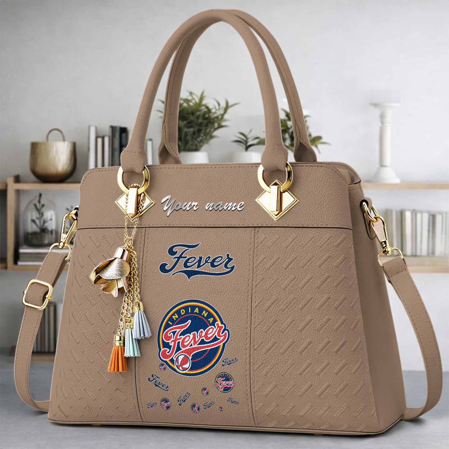 [FAN FAVORITE] NEW CUSTOMIZED WNBA08 LAS LOS ANGELES SPARKS MULTICOLOR HANDBAG