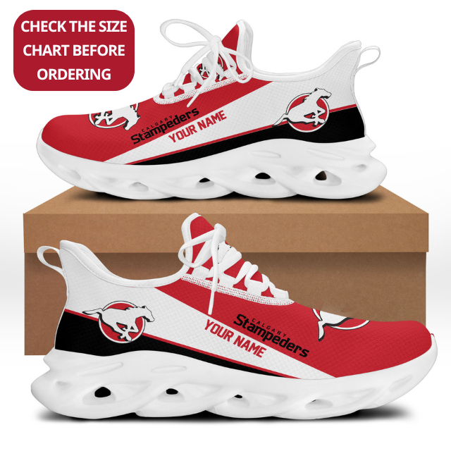 [FAN EXCLUSIVE] NEW CUSTOMIZED CFL06 CGY CALGARY STAMPEDERS MAX SOUL SHOES