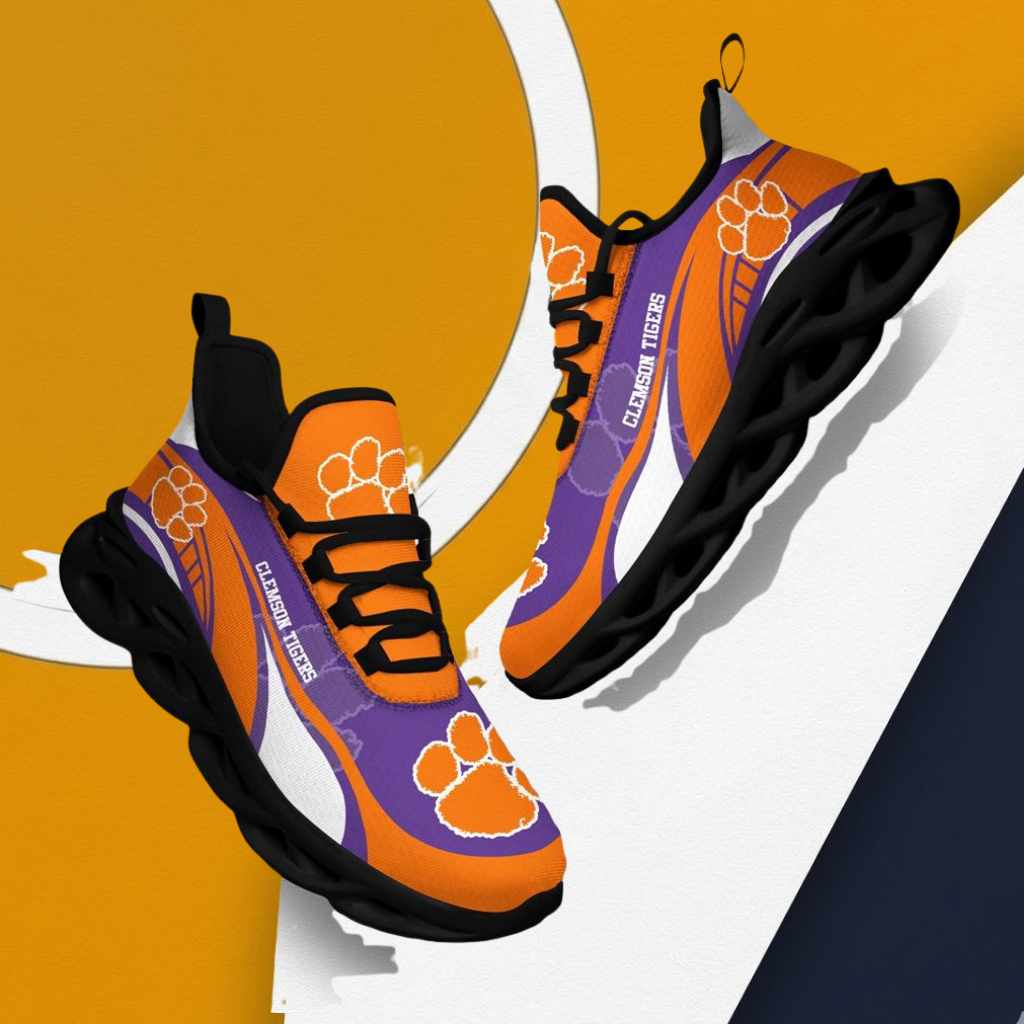 LIMITED EDITION - NEW CUSTOMIZED NCAA FBS07 CST CLEMSON TIGERS CLUNKY SNEAKERS