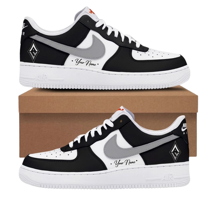 LIMITED EDITION - NEW CUSTOMIZED WNBA07 LVA LAS VEGAS ACES AF1 SNEAKERS
