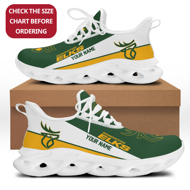 [FAN EXCLUSIVE] NEW CUSTOMIZED CFL07 EDM EDMONTON ELKS MAX SOUL SHOES