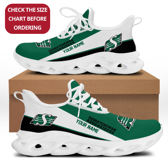 [FAN EXCLUSIVE] NEW CUSTOMIZED CFL08 SSK SASKATCHEWAN ROUGHRIDERS MAX SOUL SHOES