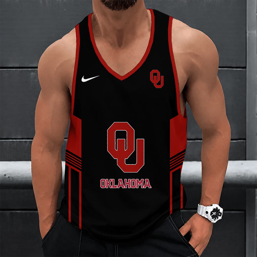 [FAN FAVORITE] NEW CUSTOMIZED NCAA CWS22 OUS OKLAHOMA SOONERS UNISEX TANK TOP