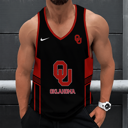 [FAN FAVORITE] NEW CUSTOMIZED NCAA CWS22 OUS OKLAHOMA SOONERS UNISEX TANK TOP