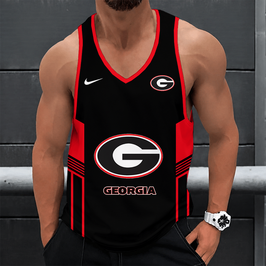 [FAN FAVORITE] NEW CUSTOMIZED NCAA CWS23 GEB GEORGIA BULLDOGS UNISEX TANK TOP