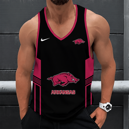 [FAN FAVORITE] NEW CUSTOMIZED NCAA CWS03 AKR ARKANSAS RAZORBACKS UNISEX TANK TOP
