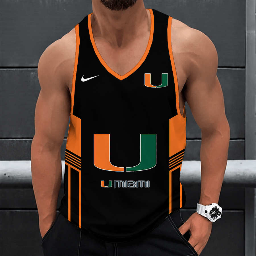 [FAN FAVORITE] NEW CUSTOMIZED NCAA CWS04 MIH MIAMI HURRICANES UNISEX TANK TOP