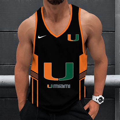 [FAN FAVORITE] NEW CUSTOMIZED NCAA CWS04 MIH MIAMI HURRICANES UNISEX TANK TOP
